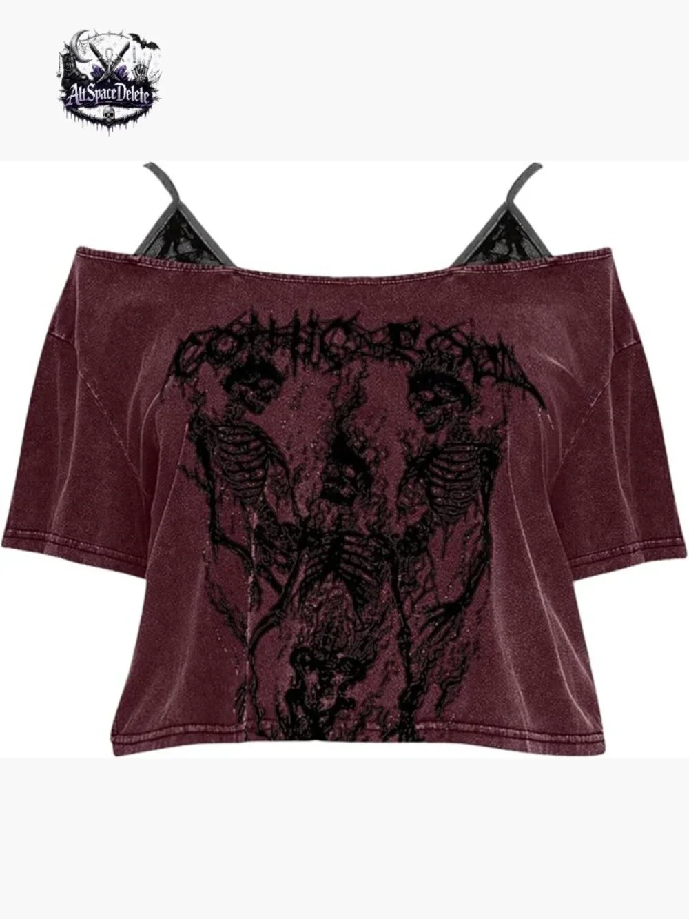 Plus Size Cold Shoulder Graphic Crop Top Loose Fit Short Sleeve Tee
